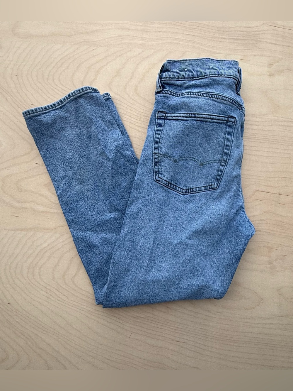 American Eagle Original Straight Jeans Light Wash EasyFlex Stretch Denim 31x30